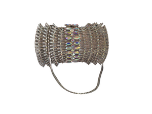 Grand Gala Bow Clutch - Silver