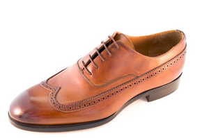 0887 Oxford Artisanal Leather Dress Shoes. Handmade. Handcrafted In Italy
