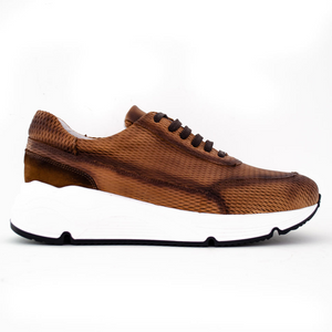 REAL PREMIUM LEATHER ITALIAN FASHION SNEAKER- MADE IN ITALY.