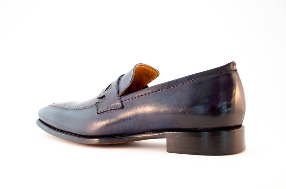 0917 Leather Loafer. Artisanal Dress Shoes. Handmade And Handcrafted In Italy