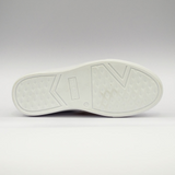 LEATHER WHITE FASHION SNEAKERS -MADE IN ITALY WITH GENUINE LEATHER