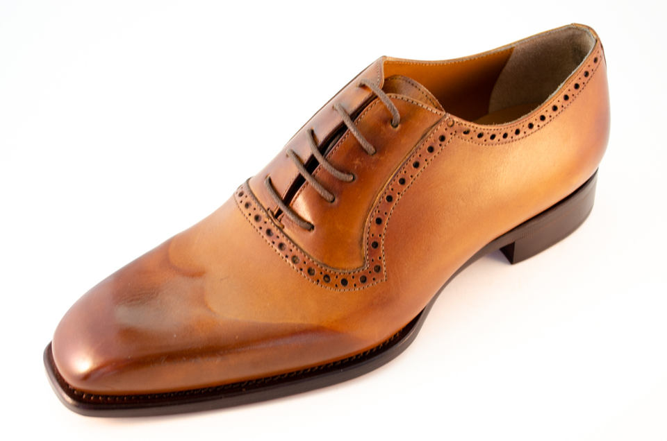 0936 Oxford Artisanal Leather Dress Shoes. Handmade. Handcrafted In Italy