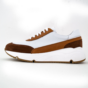 REAL PREMIUM LEATHER ITALIAN FASHION SNEAKER -MADE IN ITALY.