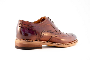 0877 Oxford Artisanal Leather Dress Shoes. Handmade. Handcrafted In Italy