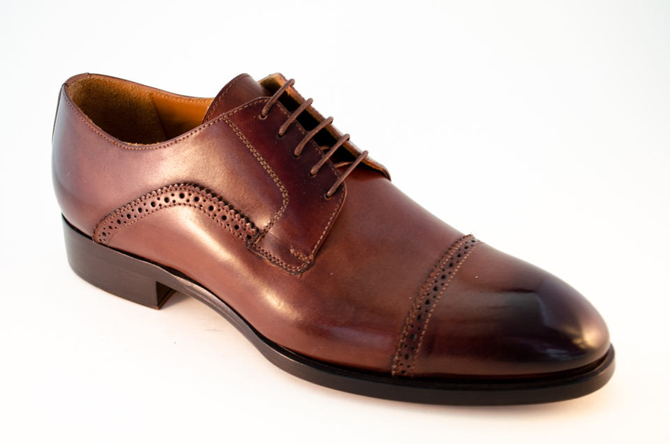 0975 Artisanal Derby. Dress Shoes. Handmade And Handcrafted In Italy