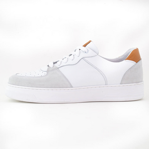 REAL PREMIUM GUM LEATHER ITALIAN FASHION SNEAKER - MADE IN ITALY.