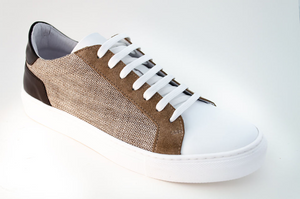 REAL PREMIUM LEATHER ITALIAN FASHION SNEAKERS- MADE IN ITALY.