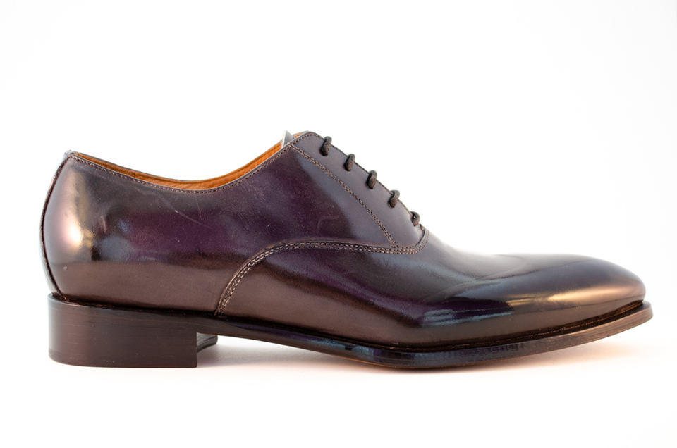 0910 Oxford Artisanal Leather Dress Shoes. Handmade And Handcrafted In Italy