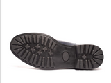 High Italian quality elegant walking style shoes suede genuine leather black boots for men
