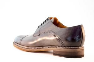 0902 Derby Artisanal Leather Dress Shoes. Handmade. Handcrafted In Italy