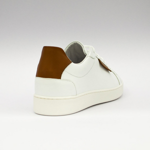 FASHION SNEAKERS ( LEATHER WHITE)- MADE IN ITALY WITH GENUINE LEATHER