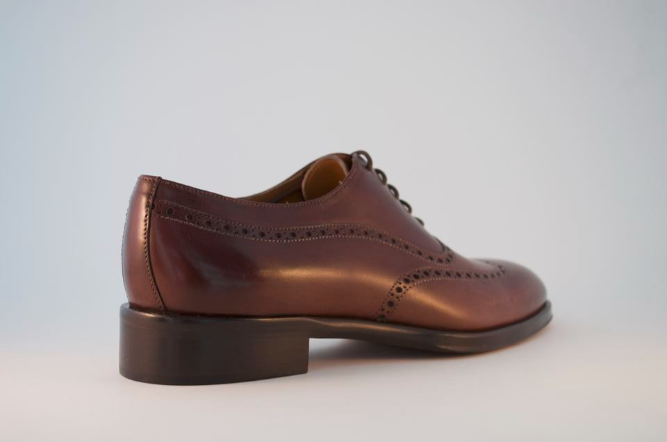 0880 Laced Oxford Artisanal Leather Dress Shoes. Handmade. Handcrafted In Italy
