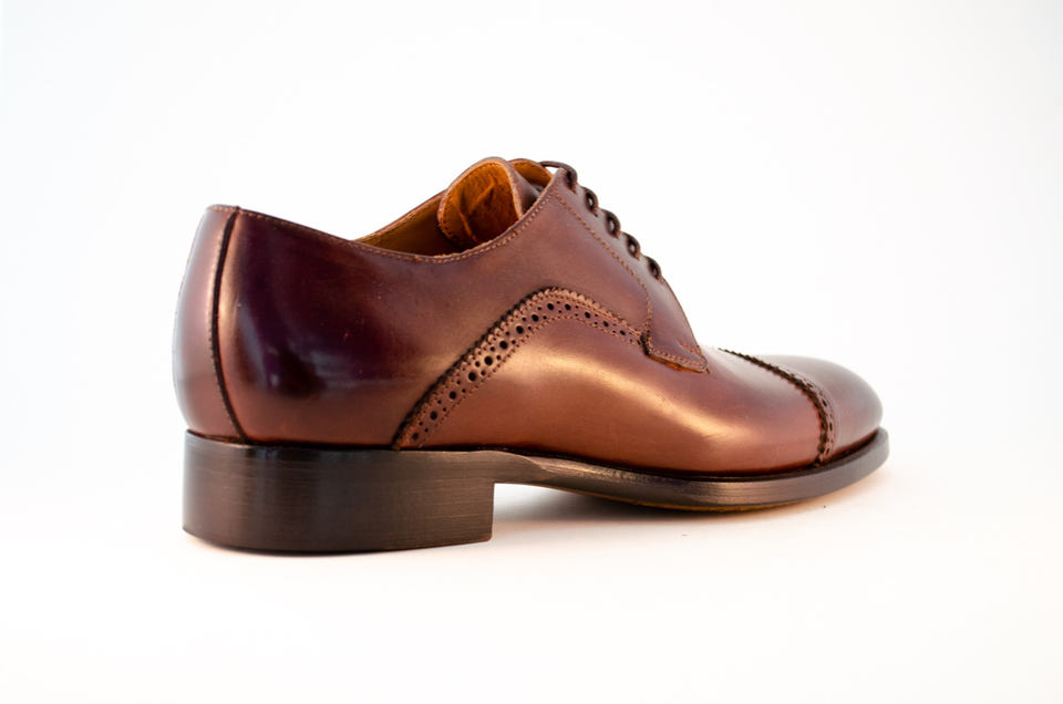 0975 Artisanal Derby. Dress Shoes. Handmade And Handcrafted In Italy