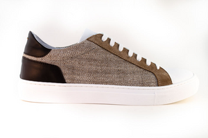 REAL PREMIUM LEATHER ITALIAN FASHION SNEAKERS- MADE IN ITALY.