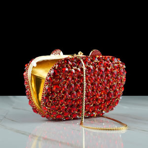 GLITZ GLAMOUR RED CLUTCH