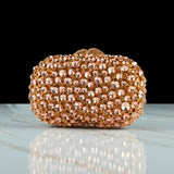 GLITZ GLAMOUR ROSE- GOLD CLUTCH