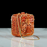 AURORA PROM PARTY CLUTCH- ORANGE