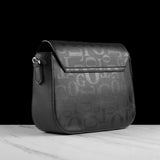 ESSENCE TOP GRAIN LEATHER BAG- BLACK