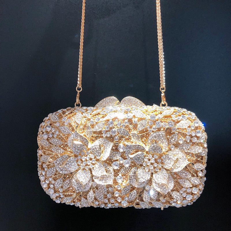 Purse Foral Rhinestone Diamond Crystal Gift Handbag