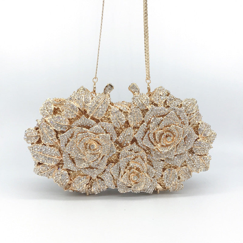 Cecilia Rose and Diamonds Clutch Bag