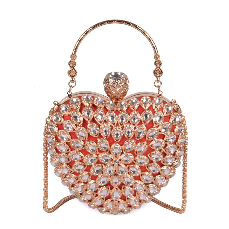 Woman heart clutch Luxury Evening Bag