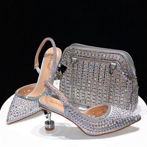 Stiletto High Heels Pointed Shoes and bag