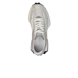 SwiftSleek Top-Leather Sneaker Beige Orange