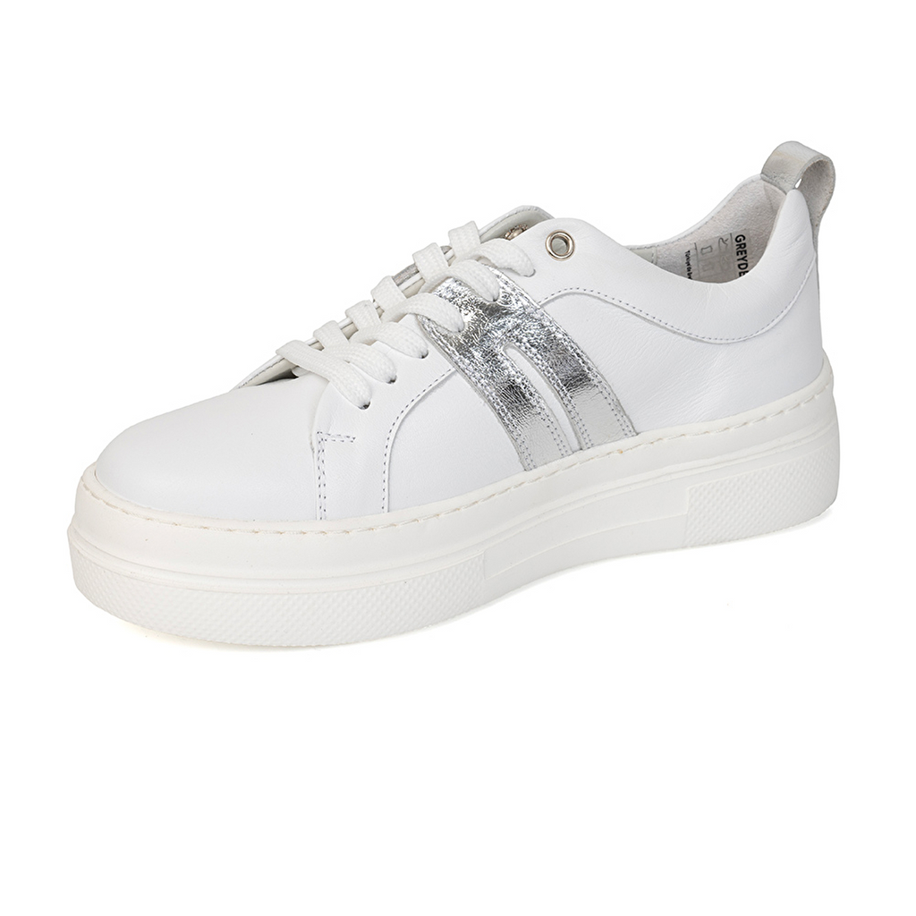 Casual Women's White Genuine Leather Shoes