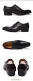Pointed Toe Snake Prints Oxford Shoes Men