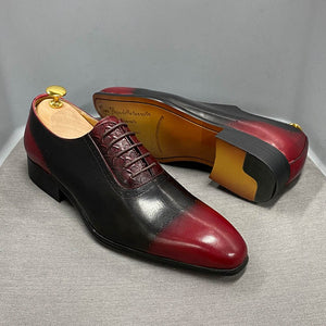 Luxury Brand Men Genuine Cow Leather Oxford Shoes