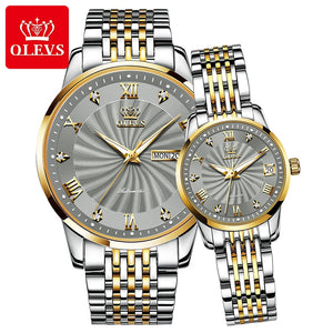 OLEVS Waterproof Couple Luxury Watches