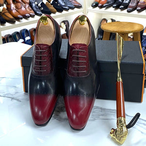 Luxury Brand Men Genuine Cow Leather Oxford Shoes