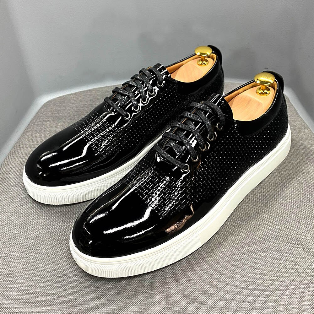 Patent Leather Oxfords Shoes