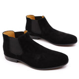 Genuine Leather Cow Suede Ankle Boots