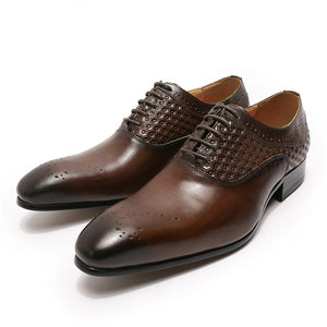 Luxury Brand Formal Men Oxford Brogue Shoes