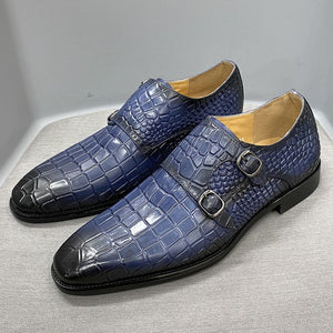 Mens Cow Leather Pointed Toe Shoes
