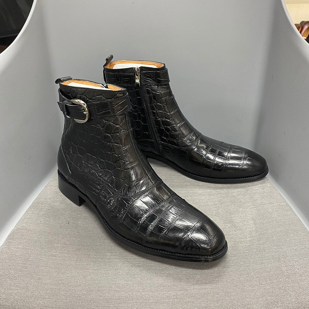 Luxury Ankle Boots Mens Dress Shoes