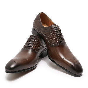 Luxury Brand Formal Men Oxford Brogue Shoes