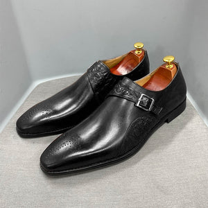 Fashion Men's Monk Strap Dress Shoes