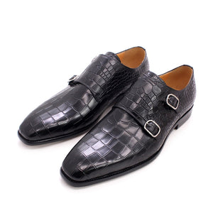 Mens Cow Leather Pointed Toe Shoes