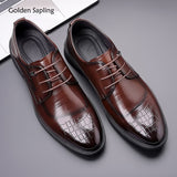 Golden Oxfords Wedding Soft Dress Derby Loafer