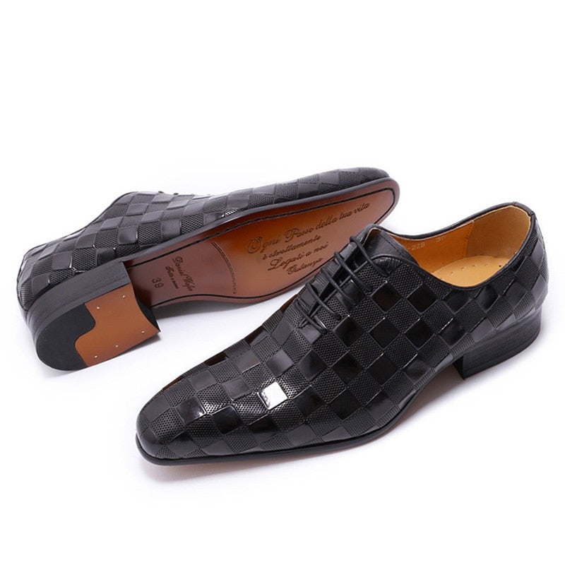 Luxury Italian Leather Dress Shoes For Men