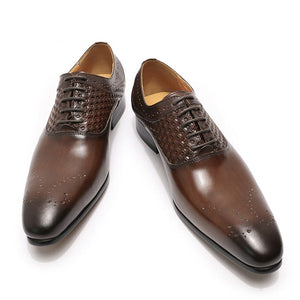 Luxury Brand Formal Men Oxford Brogue Shoes