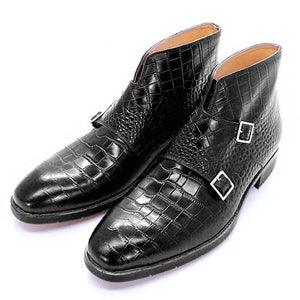 Men Ankle Boots Genuine Leather Shoes