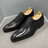 Luxury Brand Men Genuine Cow Leather Oxford Shoes
