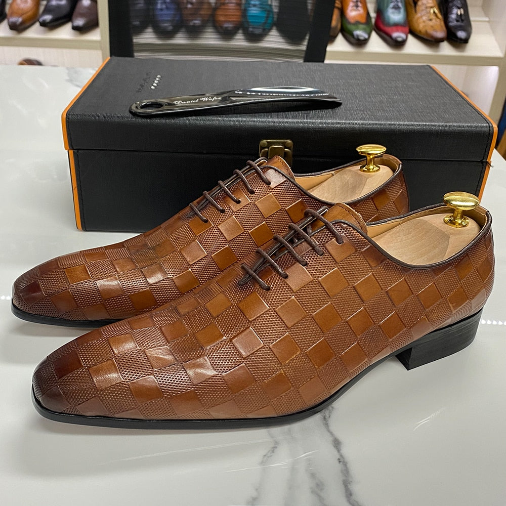 Luxury Italian Oxford Mens Dress Shoes