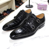 Mens Cow Leather Pointed Toe Shoes