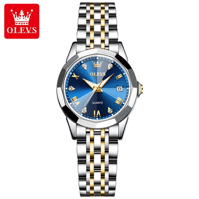OLEVS LUXURY Couple Watch Solid Stainless