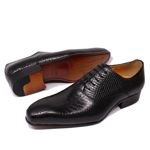 Men Skin Prints Oxford Shoes