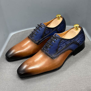 Wedding Lace Up Cow Leather Oxford Shoes